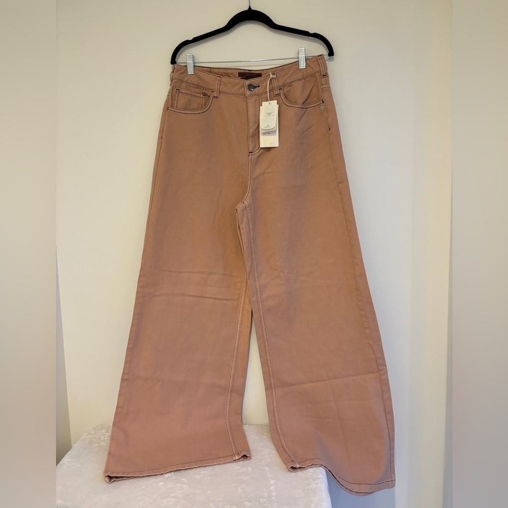 Scotch & Soda Wide-Leg Pants in Tan